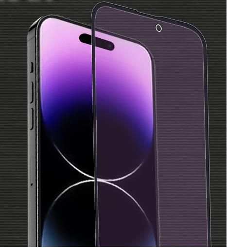 iphone14 Promax アンチグレア ガラス ブルーライトカット マット 全面