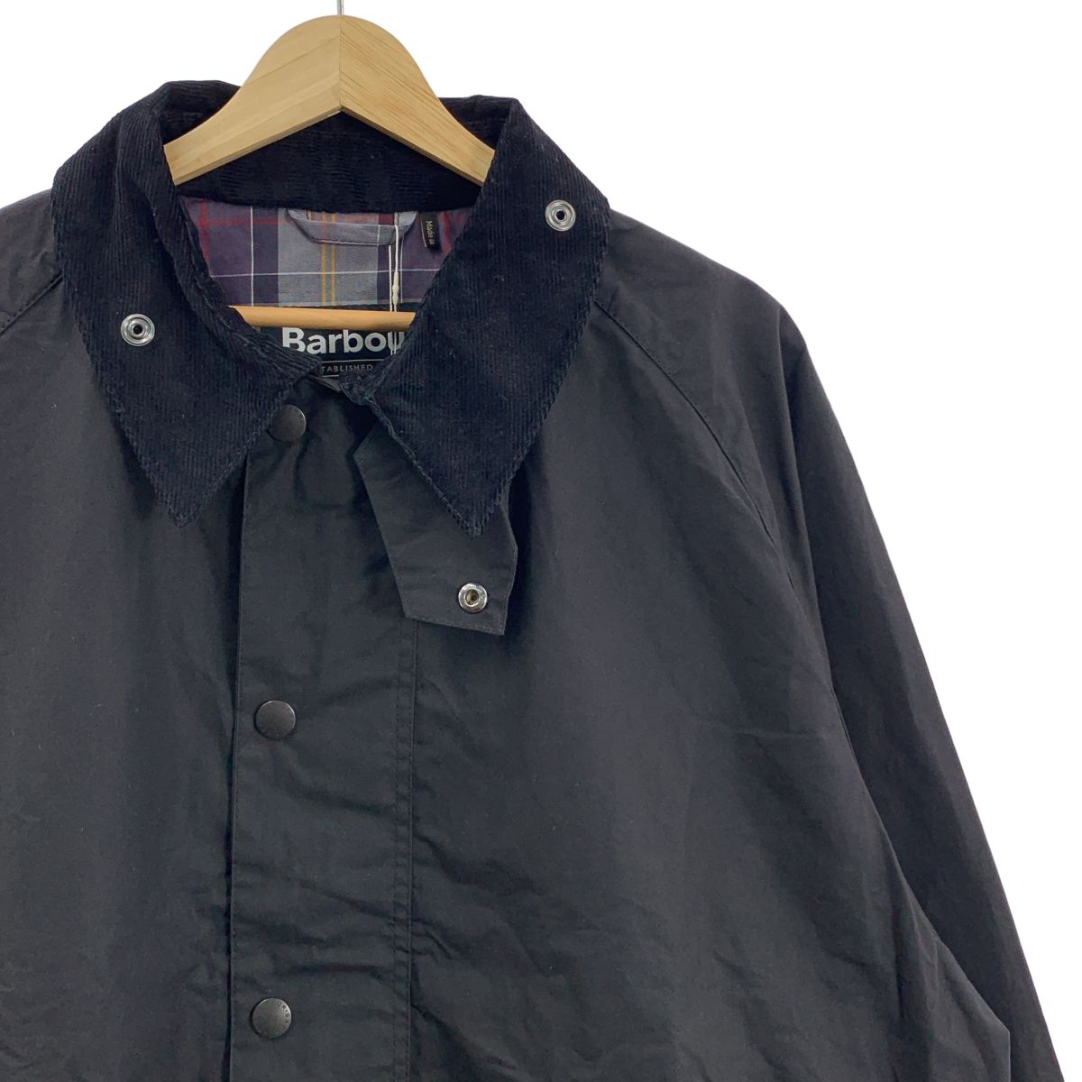 Barbour バブアー 2025SS TRANSPORT COTTON CASUAL JACKET 40 ブラック メンズ