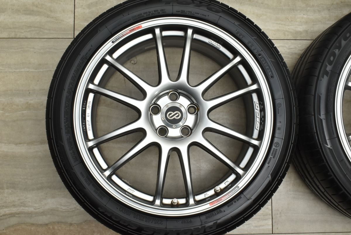 程度良好品】エンケイ ENKEI GTC01 18in 7.5J +48 PCD100