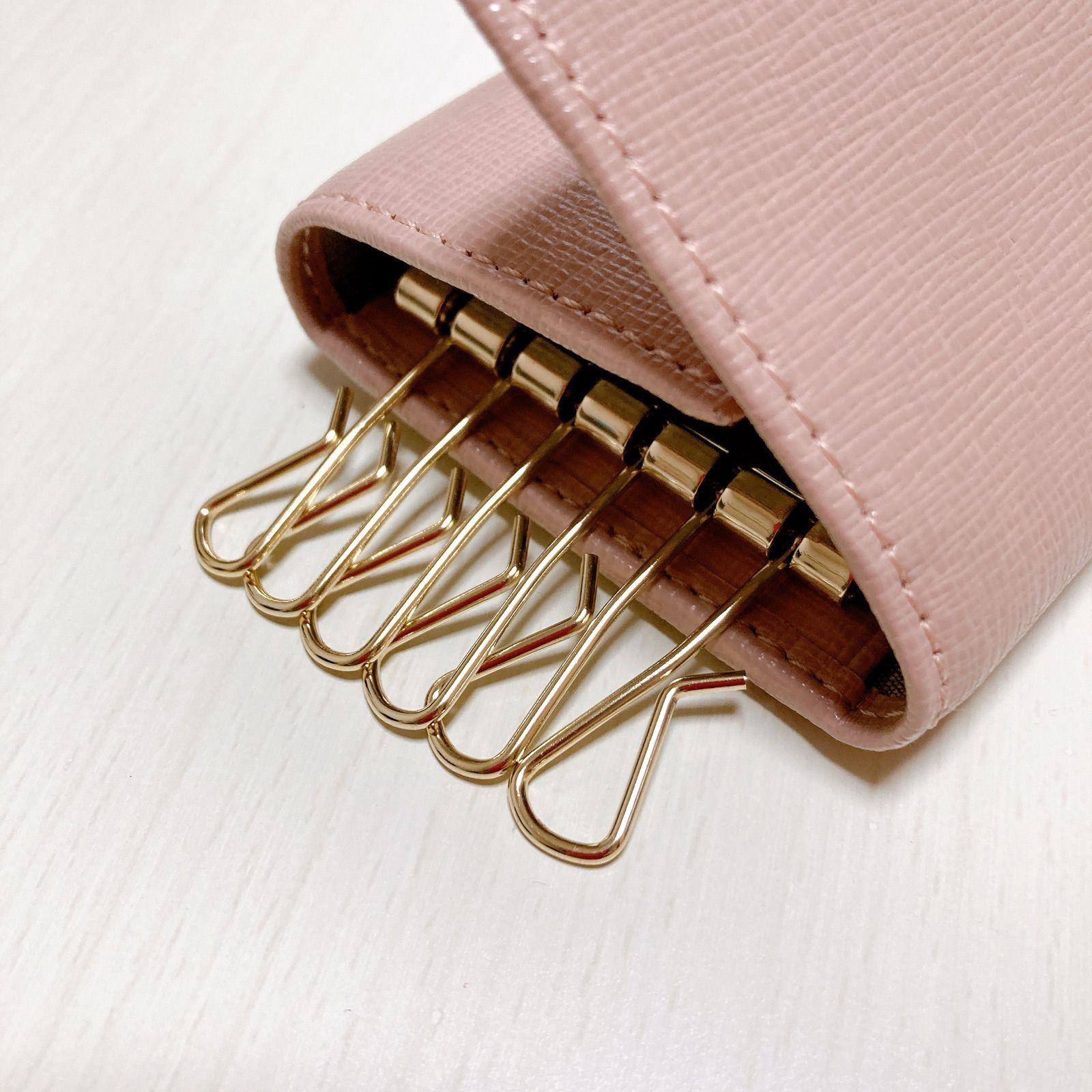 FURLA フルラ キーケース 6連 ピンク - メルカリ