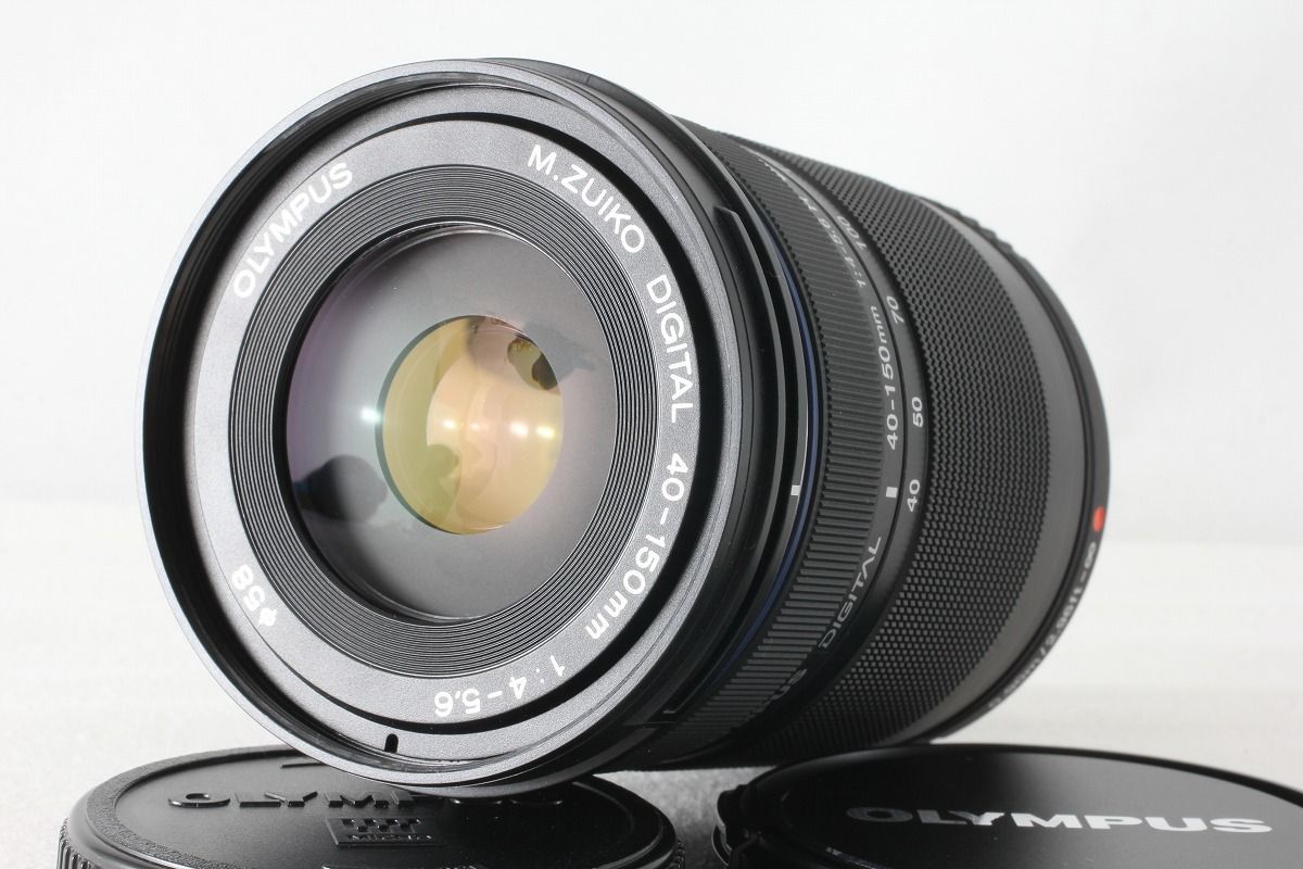 オリンパス OLYMPUS M.ZUIKO DIGITAL ED 40-150mm F4.0-5.6 R ブラック 取説 小型軽量望遠ズーム 48442
