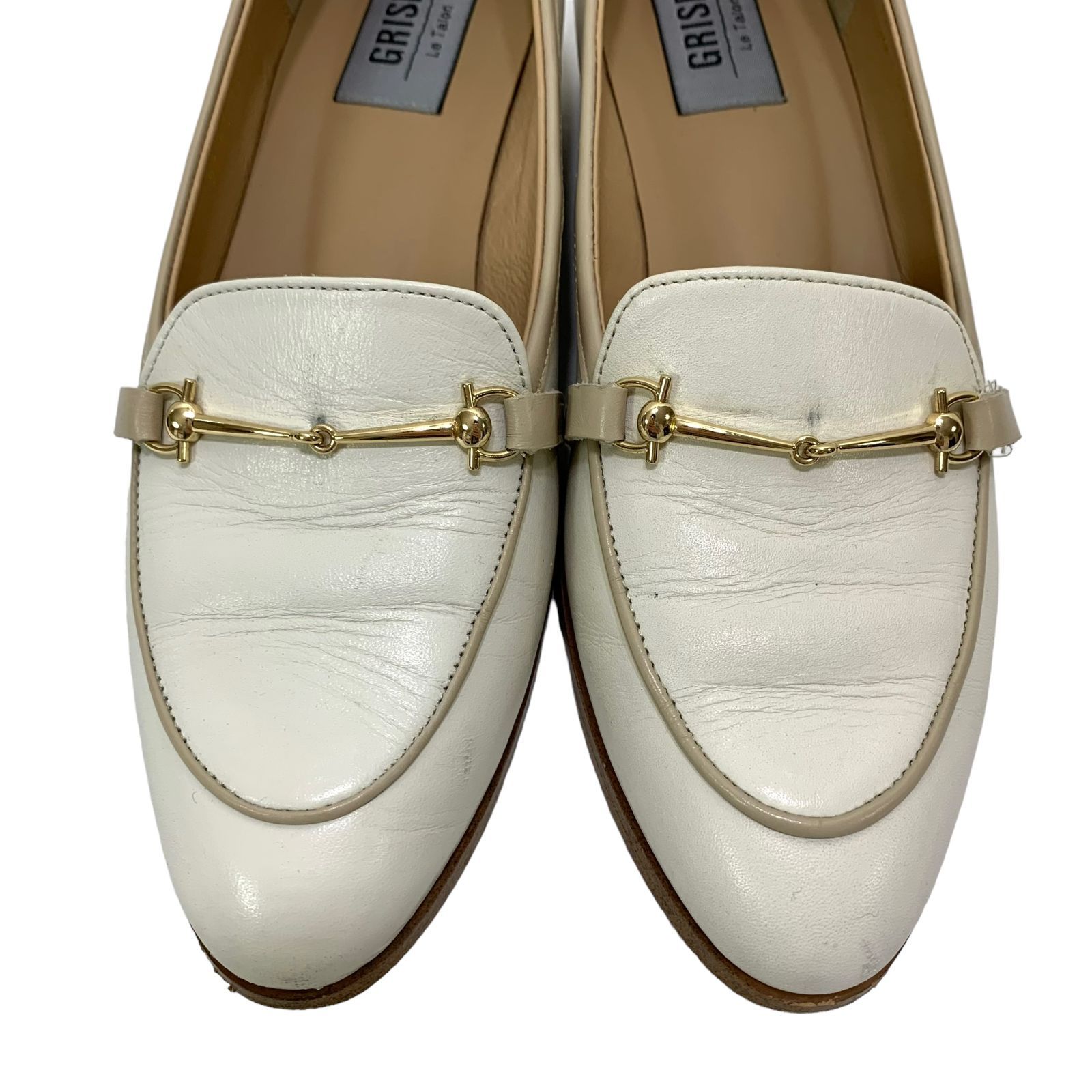 美品】ルタロングリーズ (22) ビットローファー Uチップ パンプス 