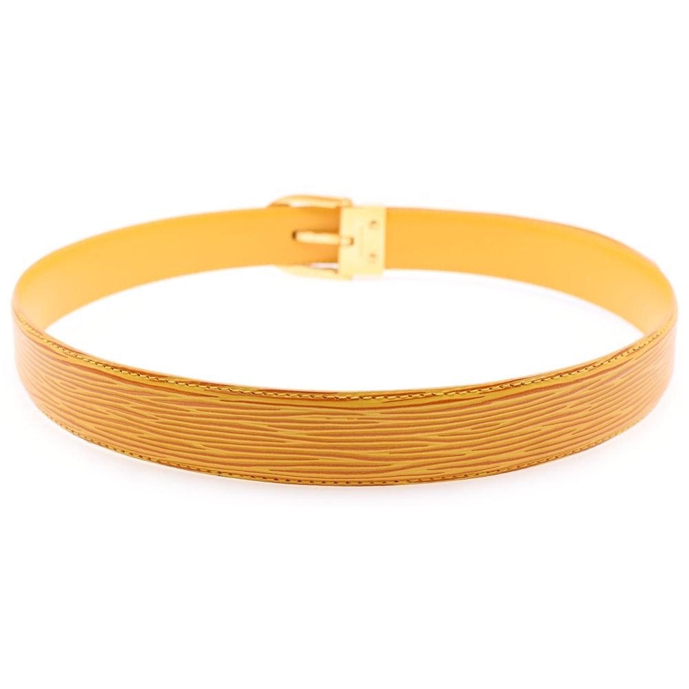 LOUIS VUITTON ルイヴィトン エピ サンチュールクラシック イエロー レザー 〇