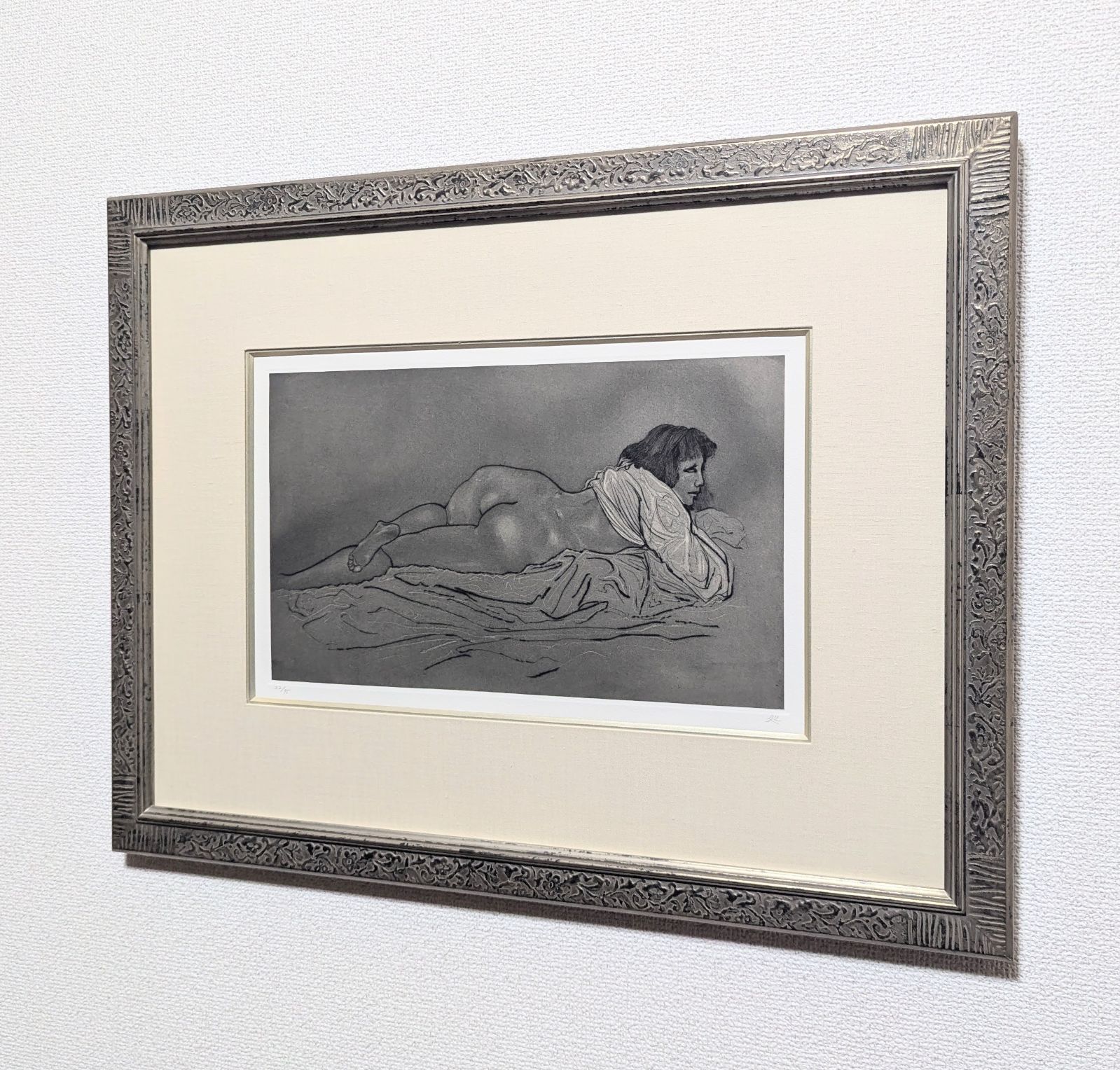 【真作】【直筆サイン】加山又造「ガウンの裸婦 84-②」【銅版画】【美品】 真作】【直筆サイン】加山又造「ガウンの裸婦 84-②」【銅版画】【美品