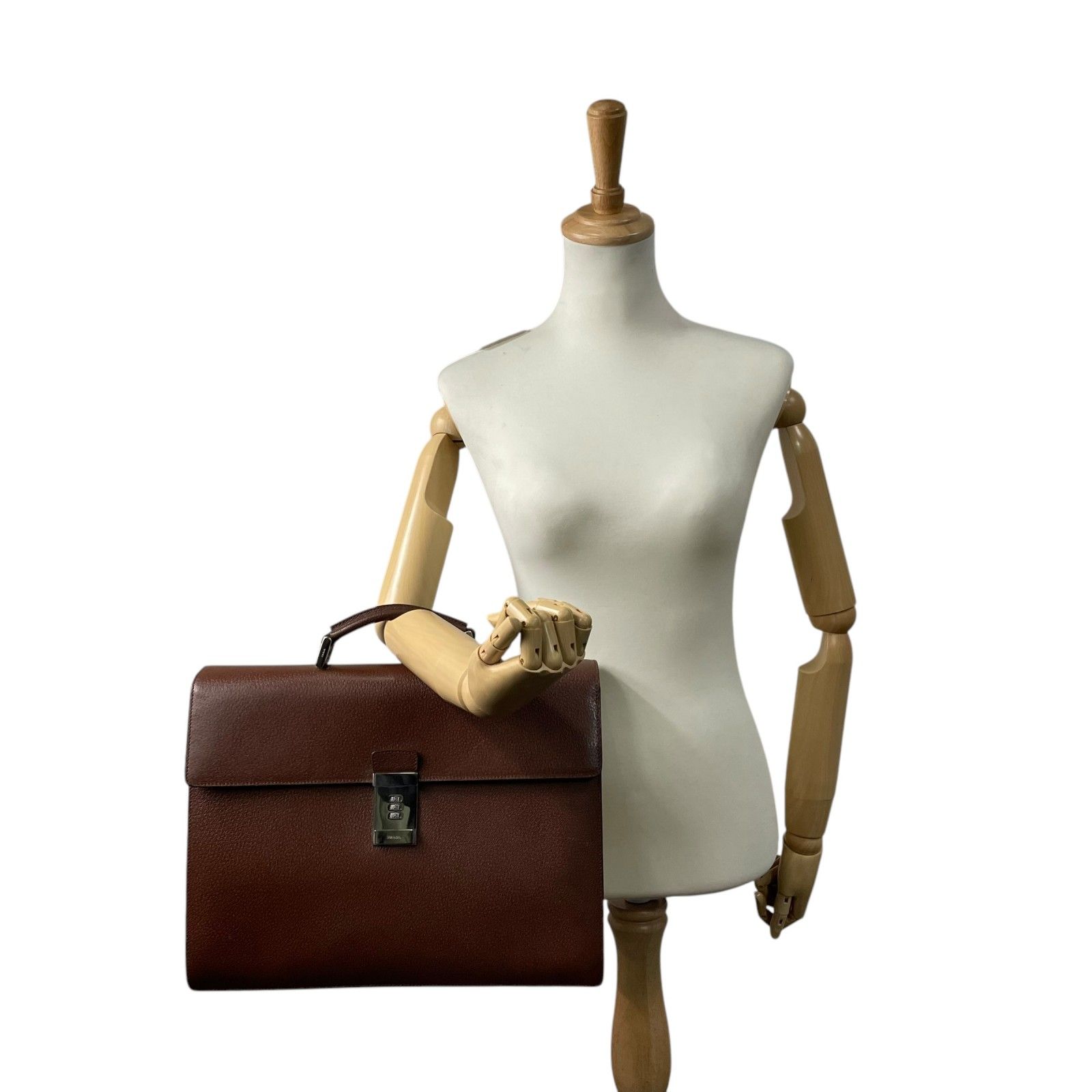 美品 PRADA プラダ ブリーフケース ビジネスバッグ ハンドバッグ 