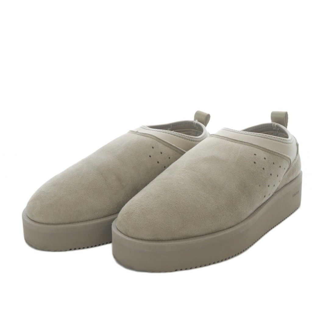 スイコック suicoke LAppartement取り扱い 24AW SUICOKE SABO サボ ムートンシューズ プラットフォーム スエード 6 グレー |YO23