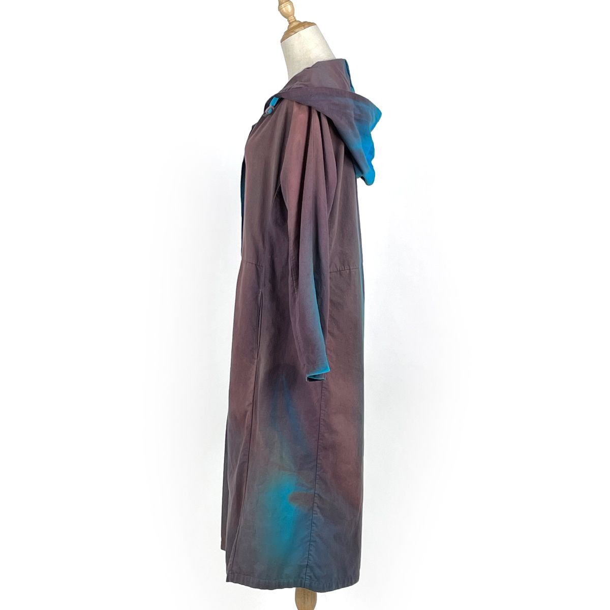 ［美品］イッセイミヤケ　スプリングコート イッセイミヤケ ISSEY MIYAKE タイダイ ロング スプリングコート