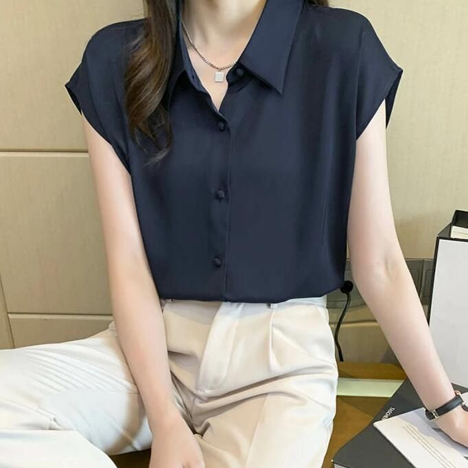 ブラウス レディース シャツ フレンチスリーブ シフォン シャツブラウス とろみ ブラウス レディース シャツ フレンチスリーブ シフォン シャツ