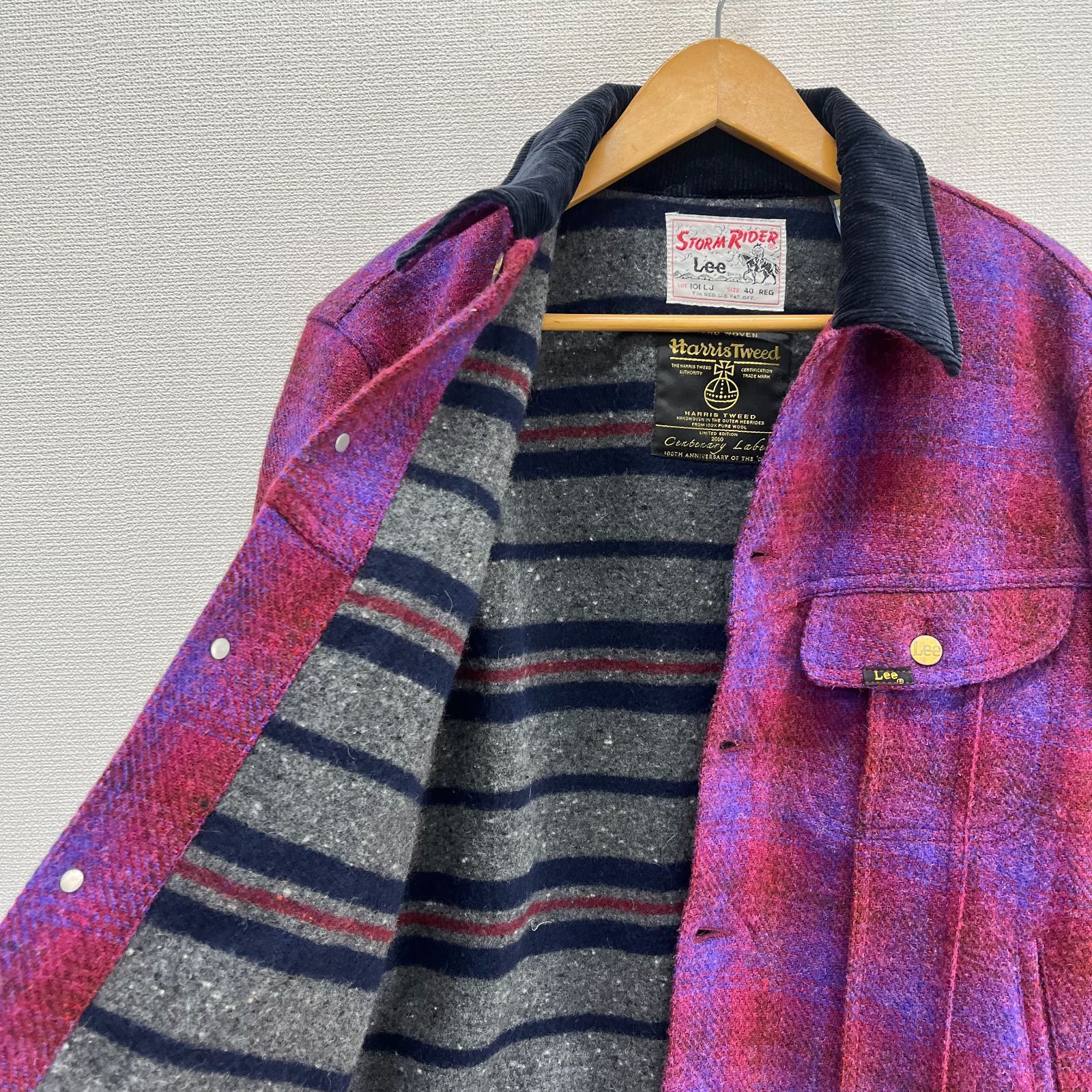 Lee × Harris Tweed リー ハリスツイード 101LJ LS0070 STORM RIDER 