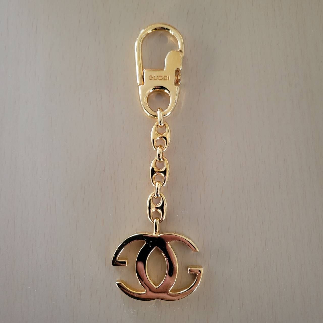 GUCCI オールド グッチ キーリング チャーム キーホルダー ゴールド