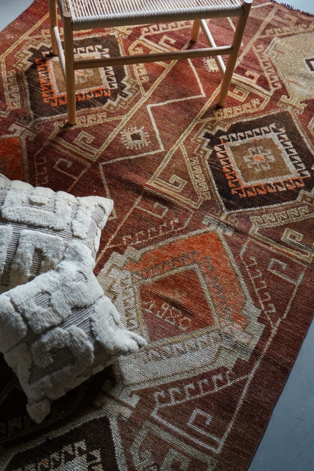 ヴィンテージラグ トルコ アナトリア ブラウン 1980年代 256 × 155 cm No.TR25157