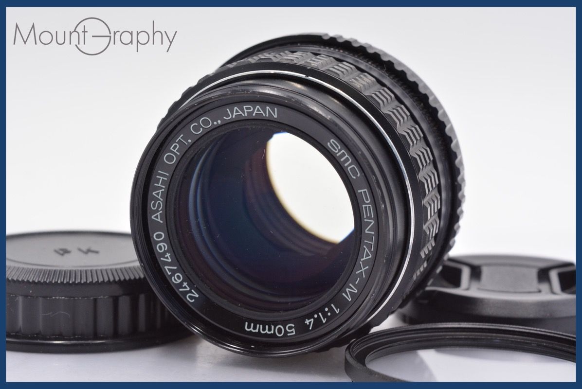 SMC PENTAX-M 50mm F1.4 フィルター フード付 C072 50mm SMC F1.4