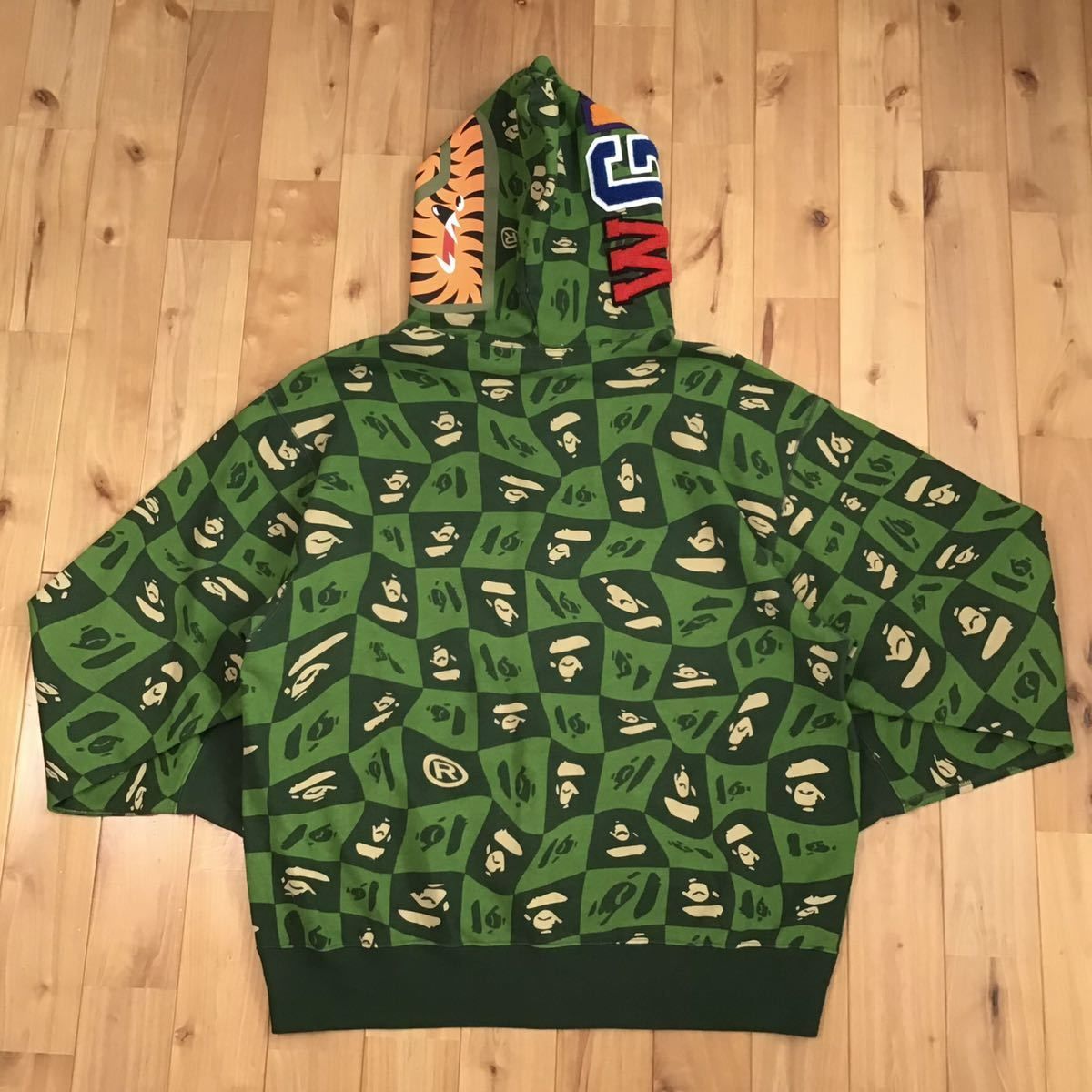 ☆XL☆ BAPE FACE LOGO シャーク パーカー a bathing ape shark full ...