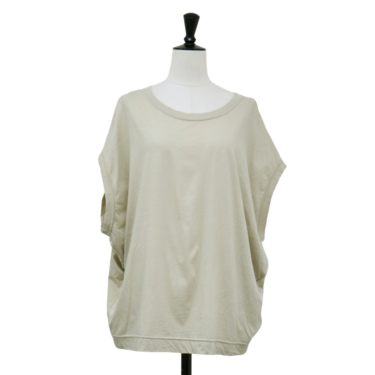 【美品】Plage プラージュ Tシャツ  ベージュ サイズ:FREE / 24春夏 ハイゲージ Tシャツ / ALBINI カットソー プルオーバー クルーネック 半袖 ドルマンスリーブ コットン / 日本製 / トップス カットソー【レディース】【中古】 美品】Plage プラージュ Tシャツ ベージュ サイズ:FREE / 24春夏