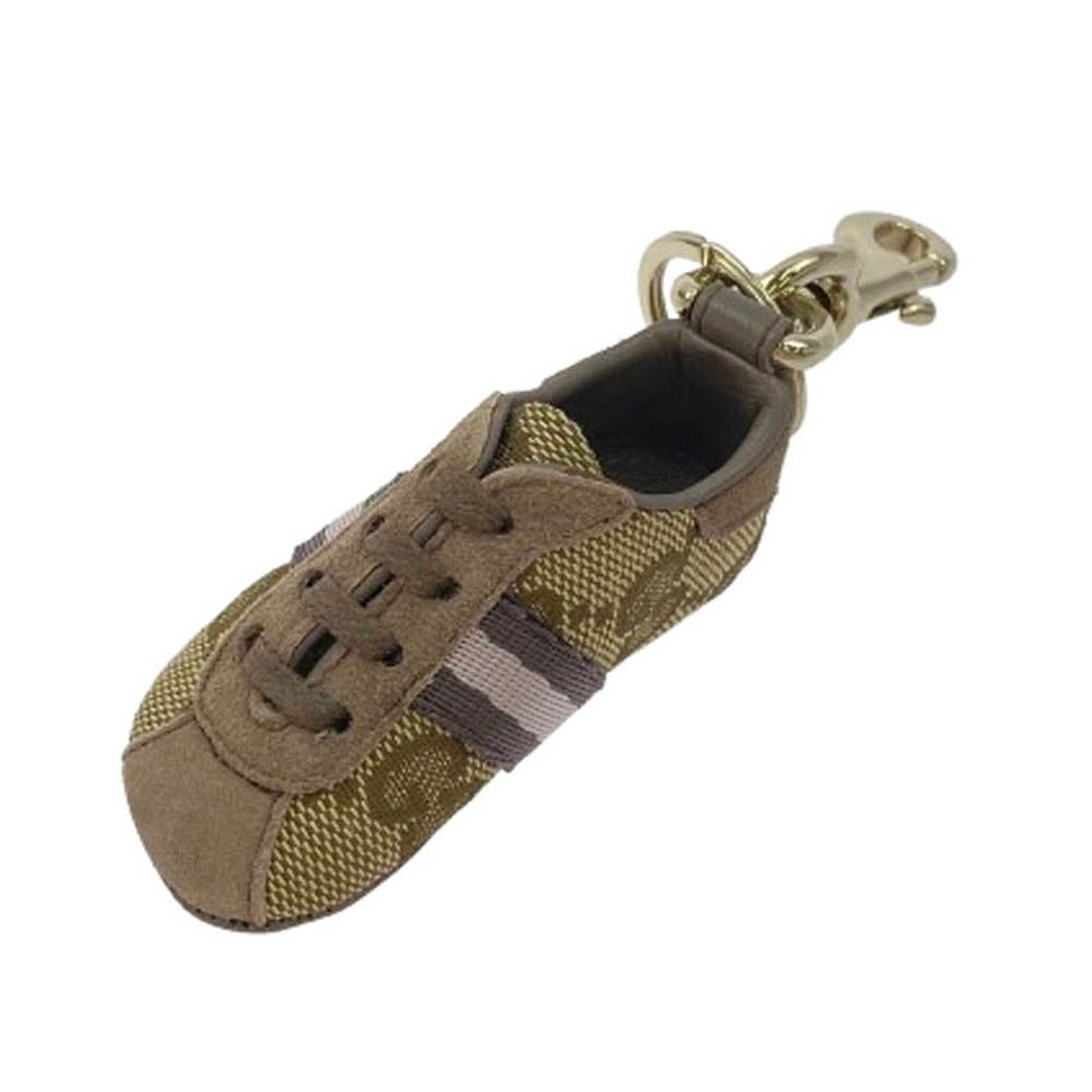 GUCCI キーホルダー スエード ブラウン GUCCI キーホルダー スエード ブラウン