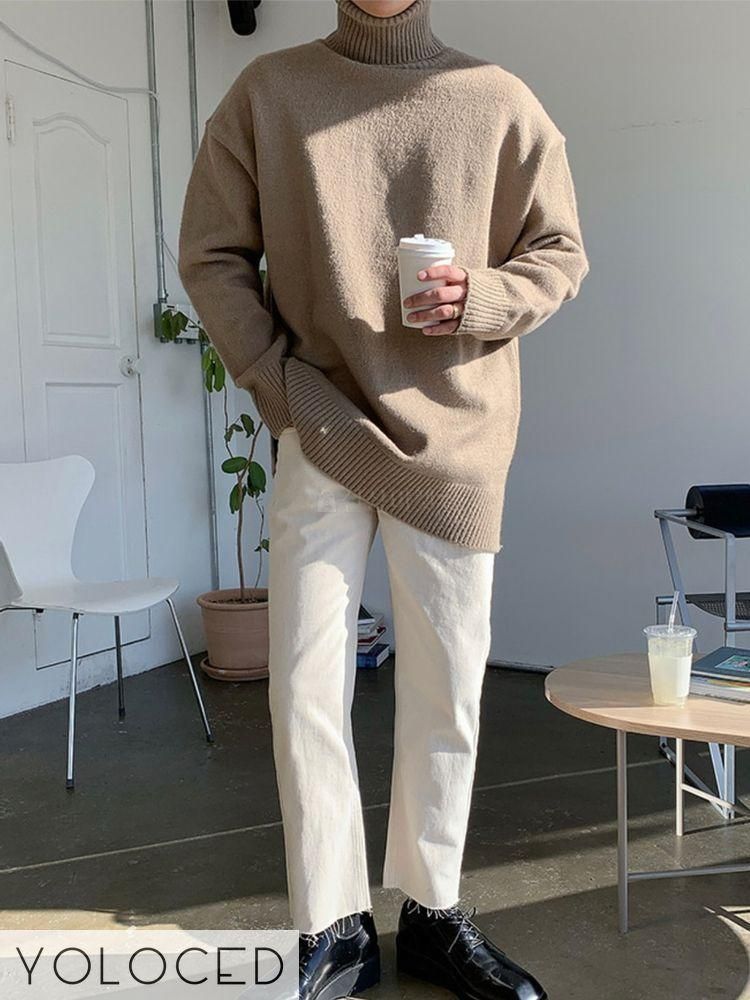 高級新品】ヘビータートルネックニット 韓国 メンズ ユニクロ GU ASCLO - YOLOCED オシャレ✖️モテ服 - メルカリ