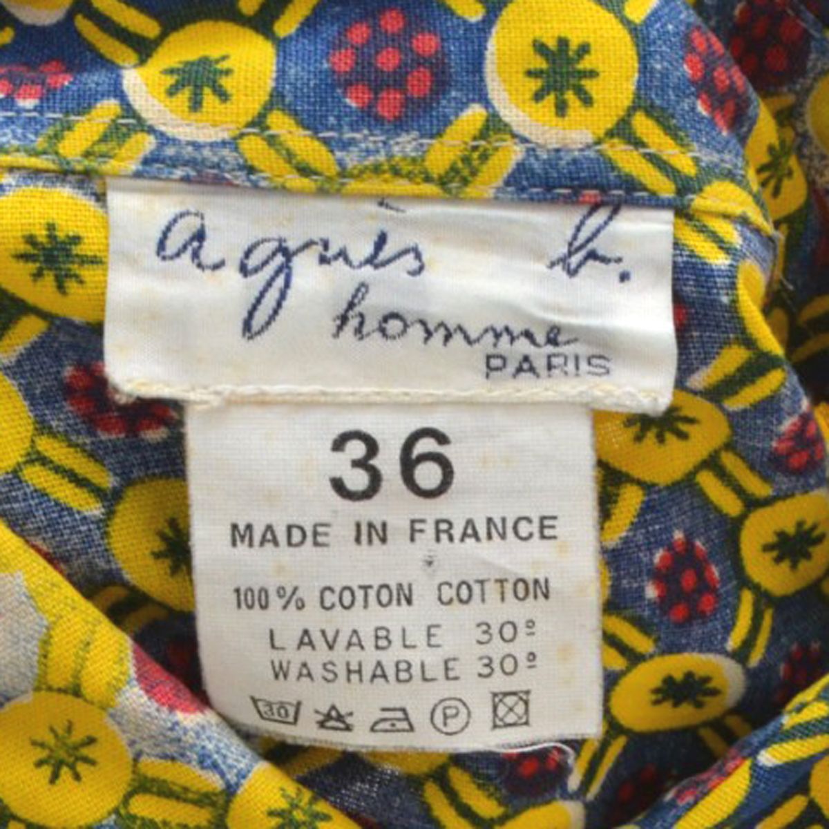 希少 フランス製 ビンテージ agnes b. 楊柳 ぺプラム スカート 36 希少 新品タグ付 デッドストック 00sビンテージ agnes b