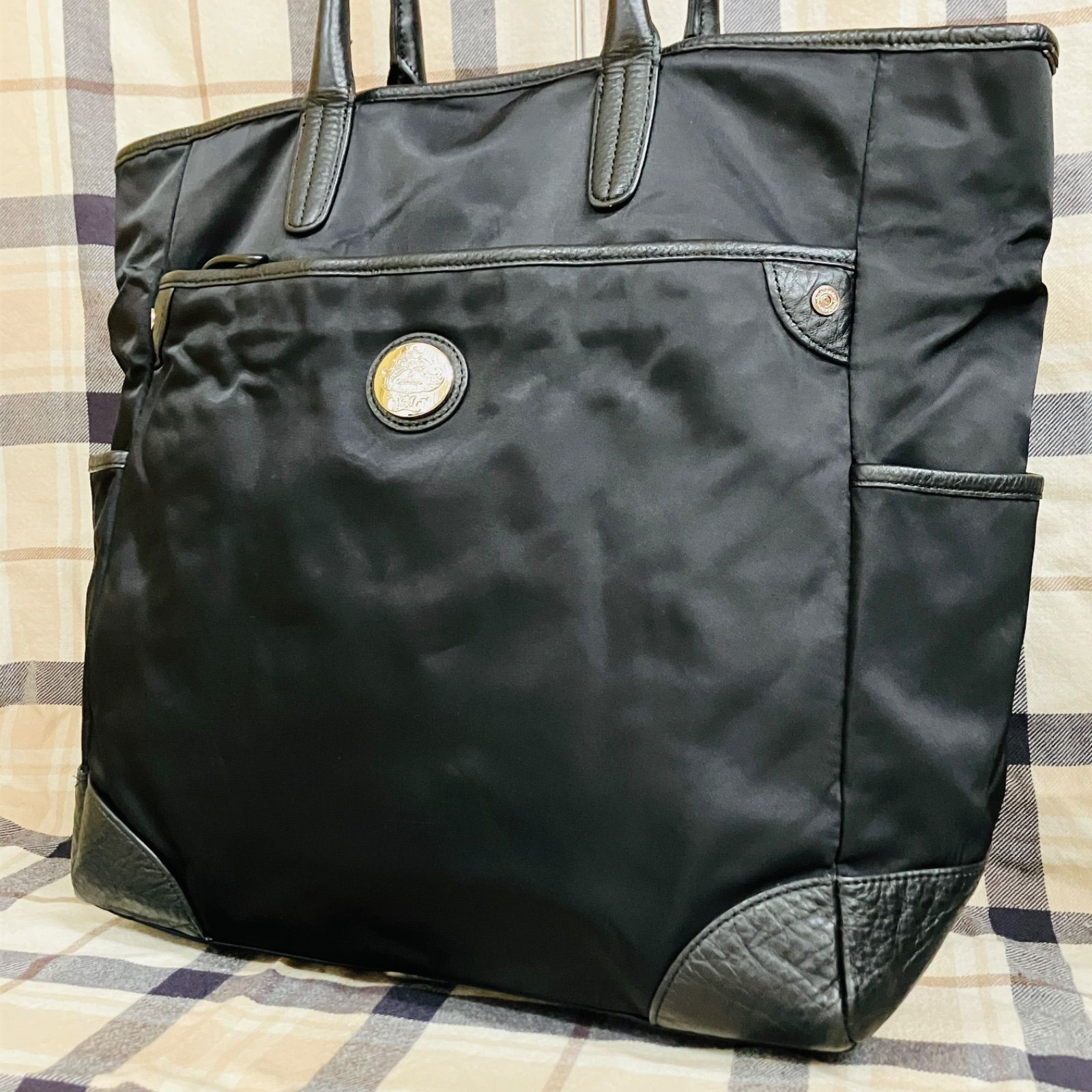 【極美品】　オロビアンコ　トートバッグ　ビジネスバッグ　黒 orobianco オロビアンコ トートバッグ ビジネスバッグ ブラック