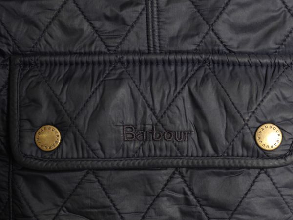 バブアー 中綿 ナイロン キルティング ベスト レディース L 程/ 古着 Barbour 2ワラント 裏 フリース フルジップ 重ね着 前開き ハイネック バブアー 中綿 ナイロン キルティング ベスト レディース L 程/ 古着