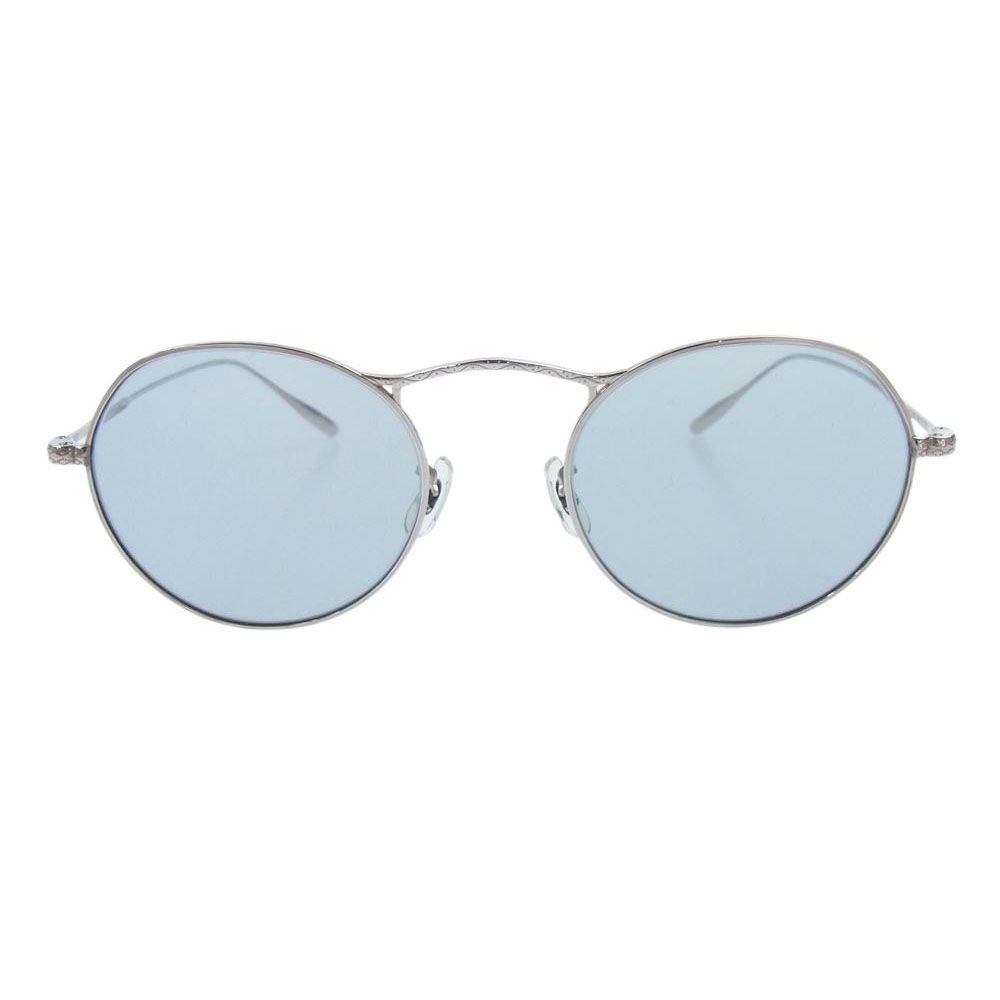 OLIVER PEOPLES オリバーピープルズ サングラス M-4 SUN サングラス アイウェア フレーム：シルバーレンズ：ブルー 49□20-145【中古】