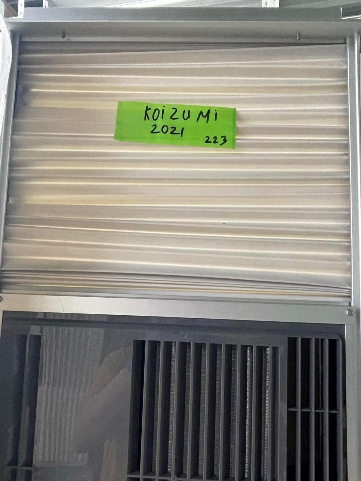 SP223 KOIZUMI 窓用エアコン KAW−1612/2021年製 SP223 KOIZUMI 窓用