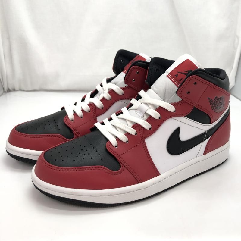 中古】NIKE AIR JORDAN 1 MID CHICAGO BLACK TOE サイズ27cm 中古】NIKE AIR JORDAN 1 MID CHICAGO BLACK TOE サイズ27cm