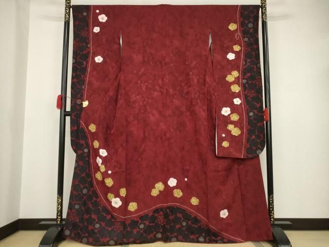 平和屋着物●豪華振袖　梅　桜　金彩　正絹　逸品　AAAT5089ck 平和屋着物○豪華振袖 梅 桜 金彩 正絹 逸品 AAAT5089ck - メルカリ