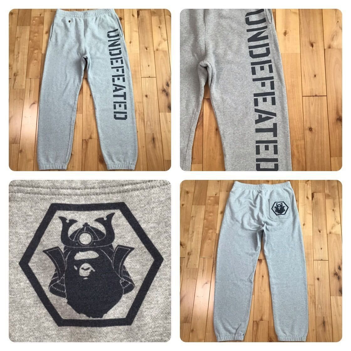 Undefeated × BAPE スウェットパンツ Mサイズ グレー a bathing ape