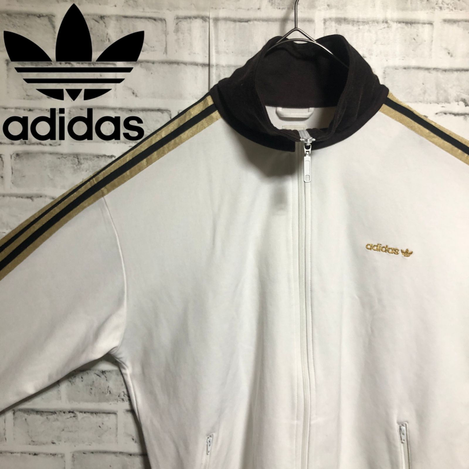 希少4XL ブラウン⭐️90s adidas トラックジャケット/ジャージ