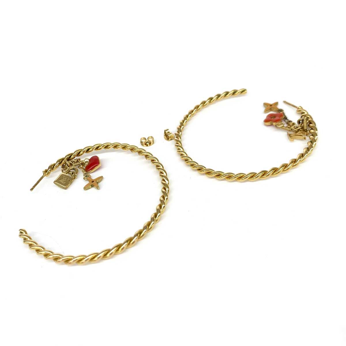 正規品美品　ルイヴィトン　M65481　クレオール　フープピアス　片側のみ 楽天市場】LOUIS VUITTON ルイヴィトン M65481 アクセサリー