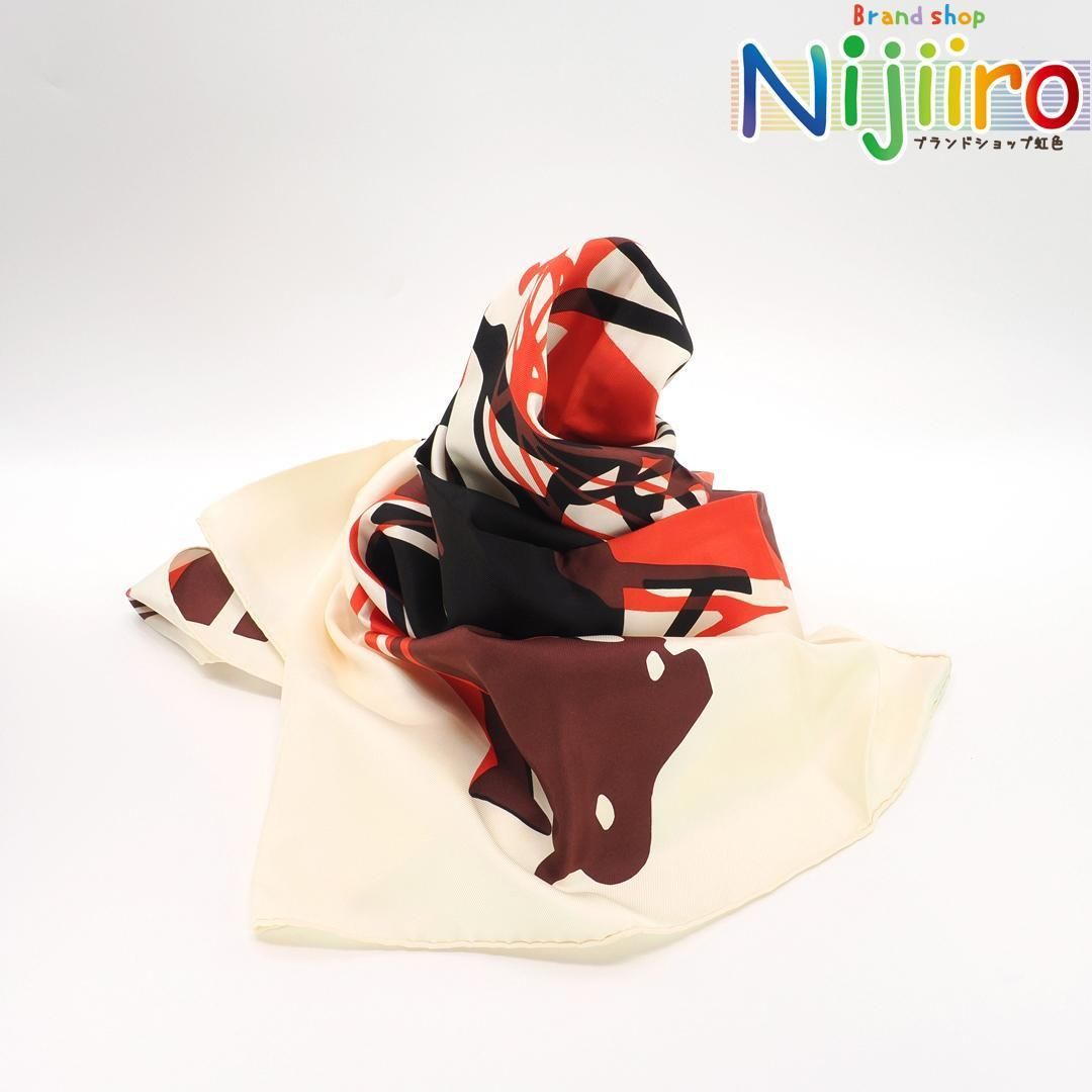 エルメス　カレ　90　スカーフ　カレーシュ　エラスティック 1370 ほぼ新品】エルメス カレ 90 スカーフ カレーシュ エラ