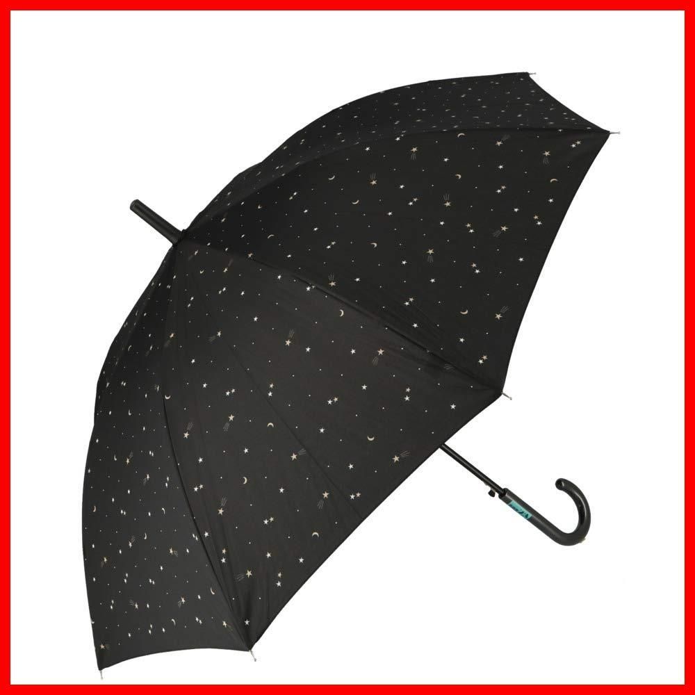 スターダスト 耐風骨 ジャンプ ブラック 60 cm 長傘