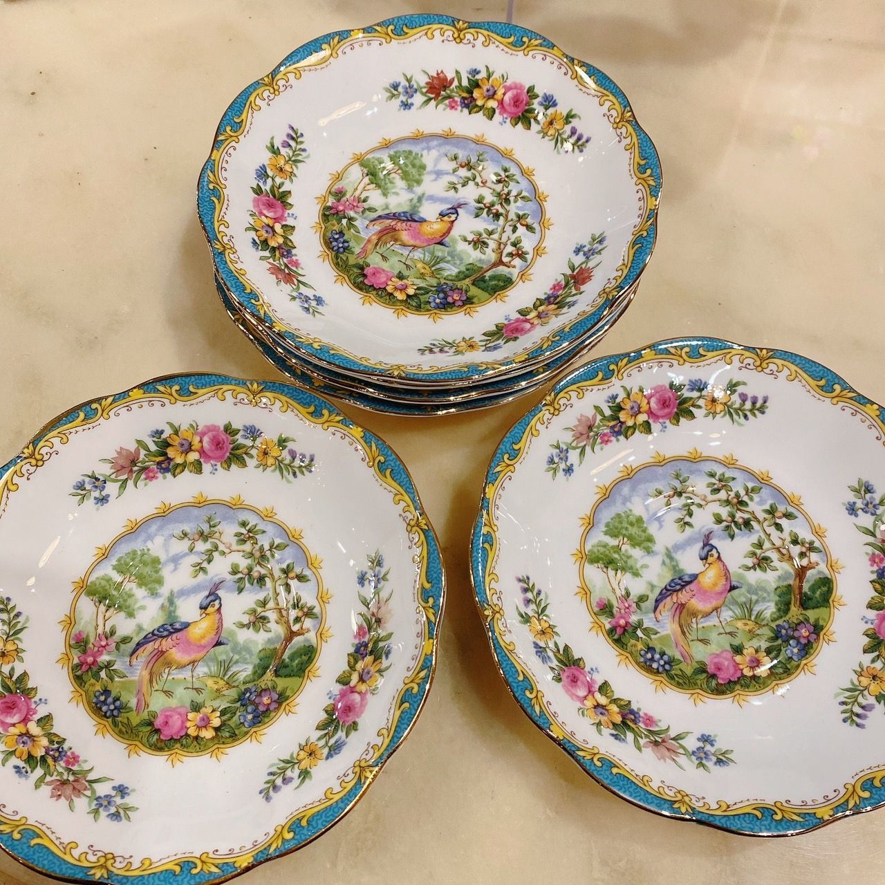 ROYAL ALBERT ロイヤルアルバート chelsea bird チェルシーバード 金彩 