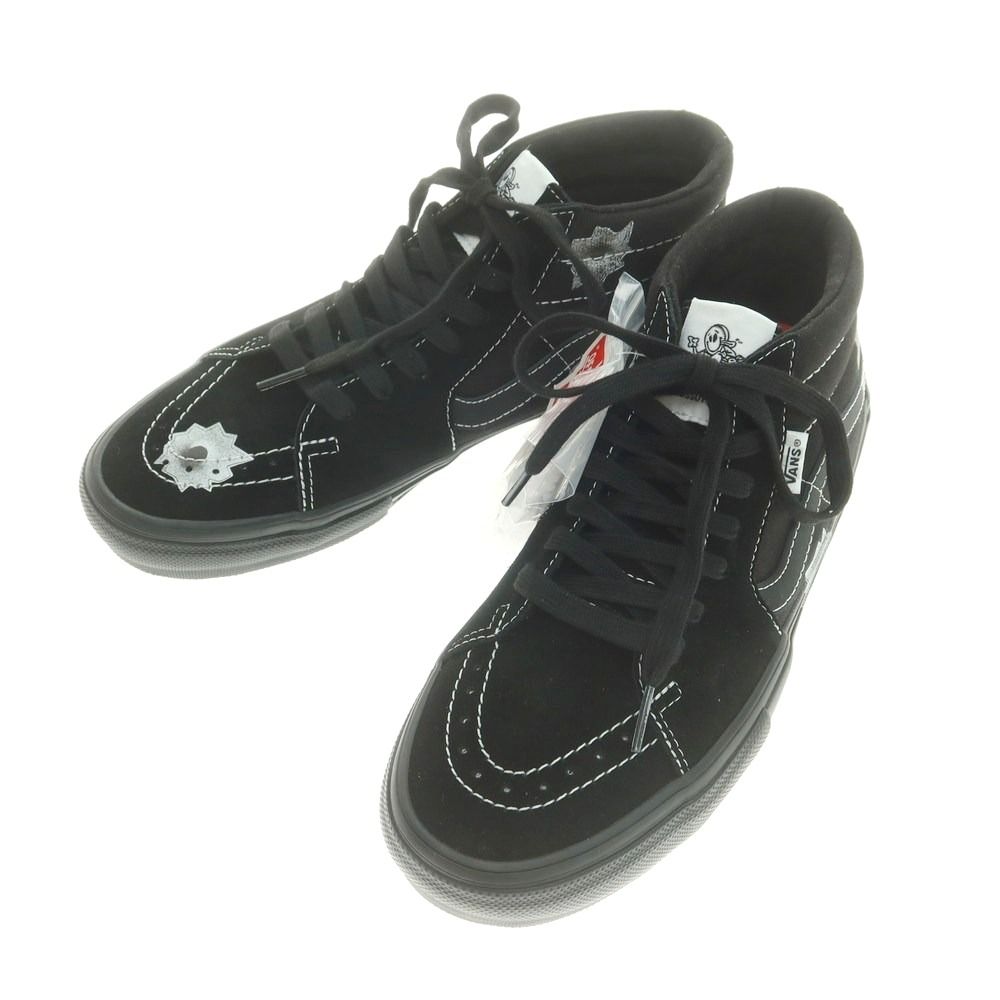 【】【未使用】シュプリーム Supreme × Nate Lowman VANS 2025年春夏 Skate Grosso Mid スニーカー ブラック【サイズ27cm】【メンズ】