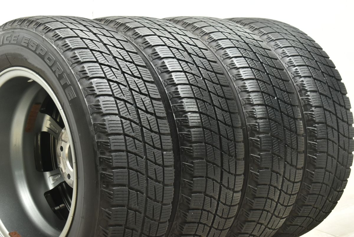 美品】LEBEN 15in 6J +52 PCD114.3 アイスエスポルテ 195/65R15 ノア 
