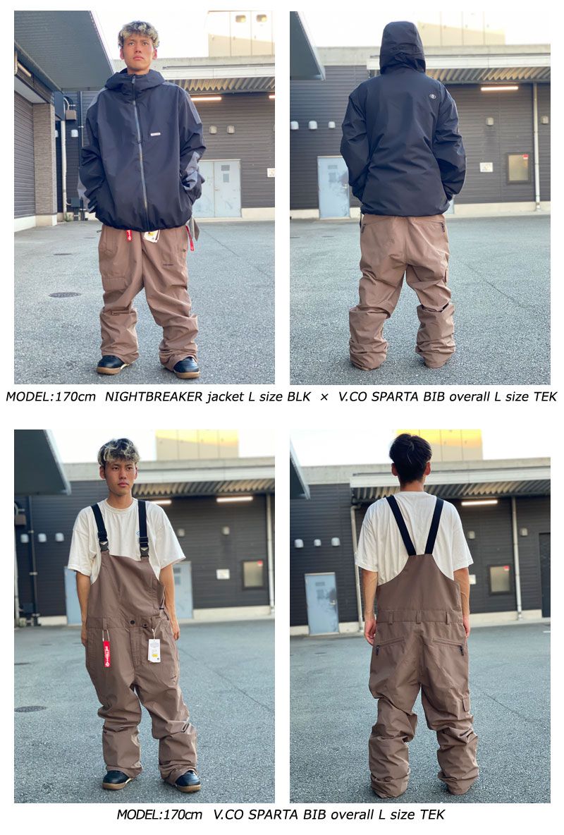 23-24 VOLCOM/ボルコム V.CO SPARTA BIB overall メンズ レディース 防水ビブパンツ スノーボードウェア スノーウェアー 2024 型落ち