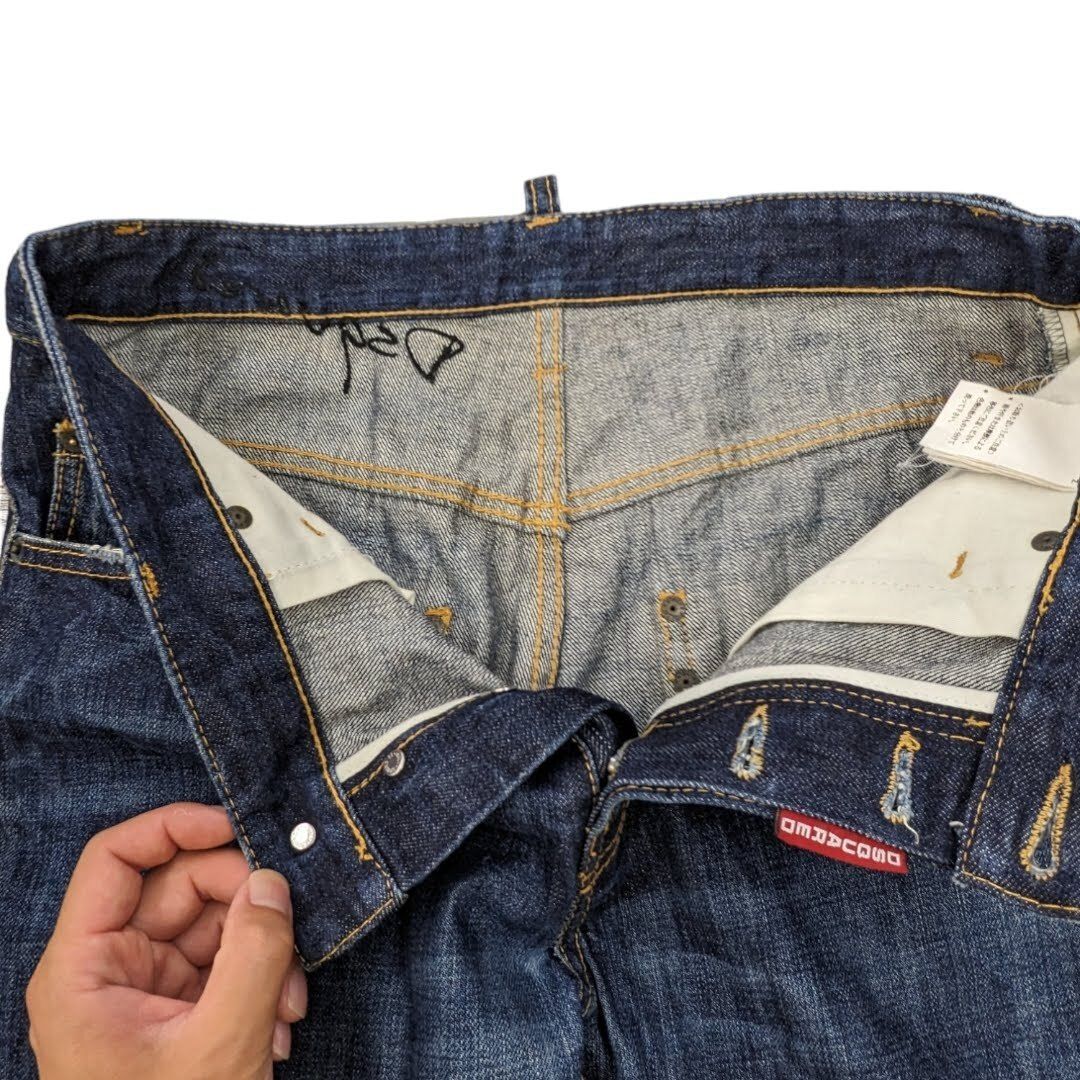 00s DSQUARED2 ダメージデニムパンツ　ディースクエアード DSQUARED2 (ディースクエアード) ダメージ ボタンフライ