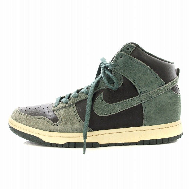 ナイキ ダンク ハイ レトロ PRM \"ブラック アンド ディープ グリーン Nike Dunk High Retro PRM 