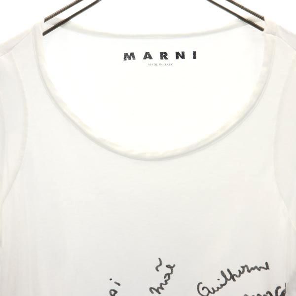 マルニ イタリア製 プリント 半袖 Tシャツ 42 グレー系 MARNI レディース MARNI - マルニ イタリア製 プリント 半袖 Tシャツ 42 グレー系 MARNI