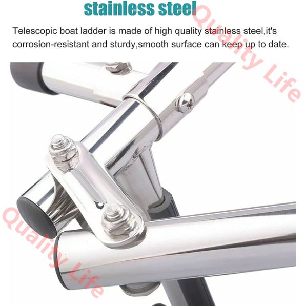 ドック用のステンレス鋼製延長ボートはしご