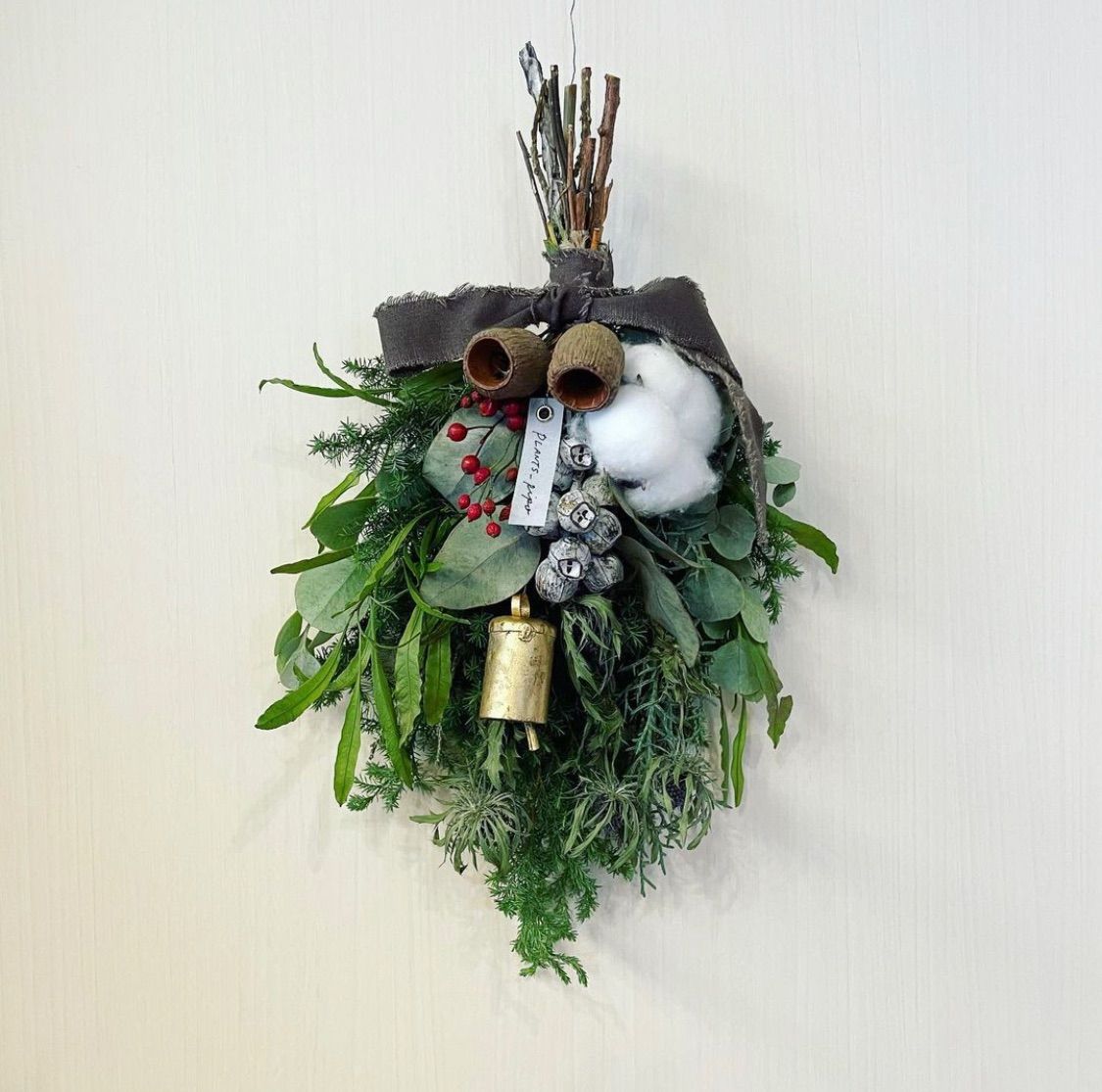 クリスマススワッグ＊ネイティブフラワー☆ドライフラワースワッグ 再販】ネイティブフラワーのスワッグ(ドライ) スワッグ hanaya＊as