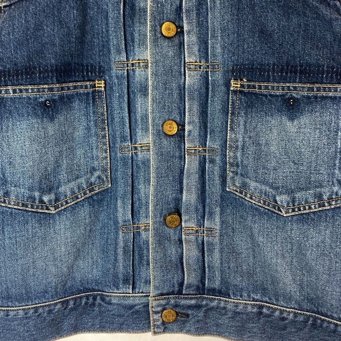【E子】イエナ　L'ATELIER DENIM ノーカラーデニムブルゾン IENA イエナ L'ATELIER DENIM ノーカラー デニムブルゾン - メルカリ
