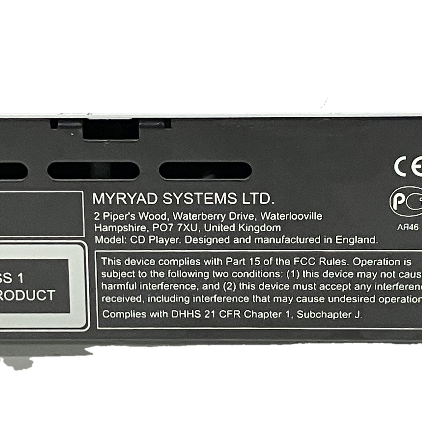 オーディオ機器