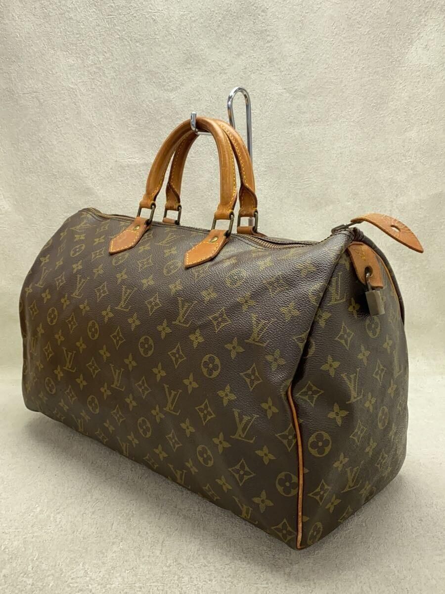 LOUIS VUITTON 1)スピーディ40_モノグラム・キャンバス_BRW PVC ブラウン 角スレ有 - メルカリ