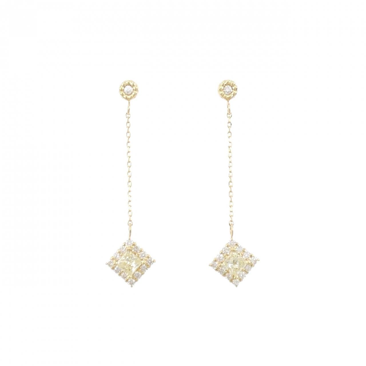 K18YG ダイヤモンド ピアス 0.55CT