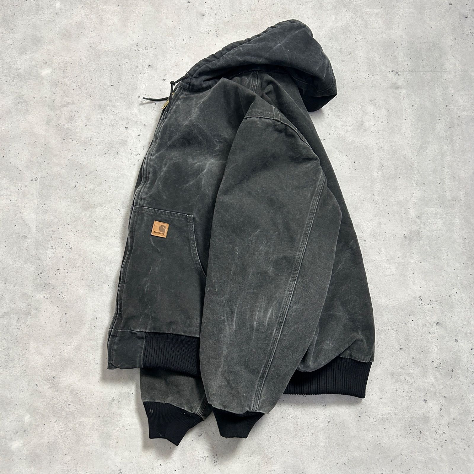 carhartt カーハート active jacket アクティブジャケット "サンドストーン" ブラック 古着