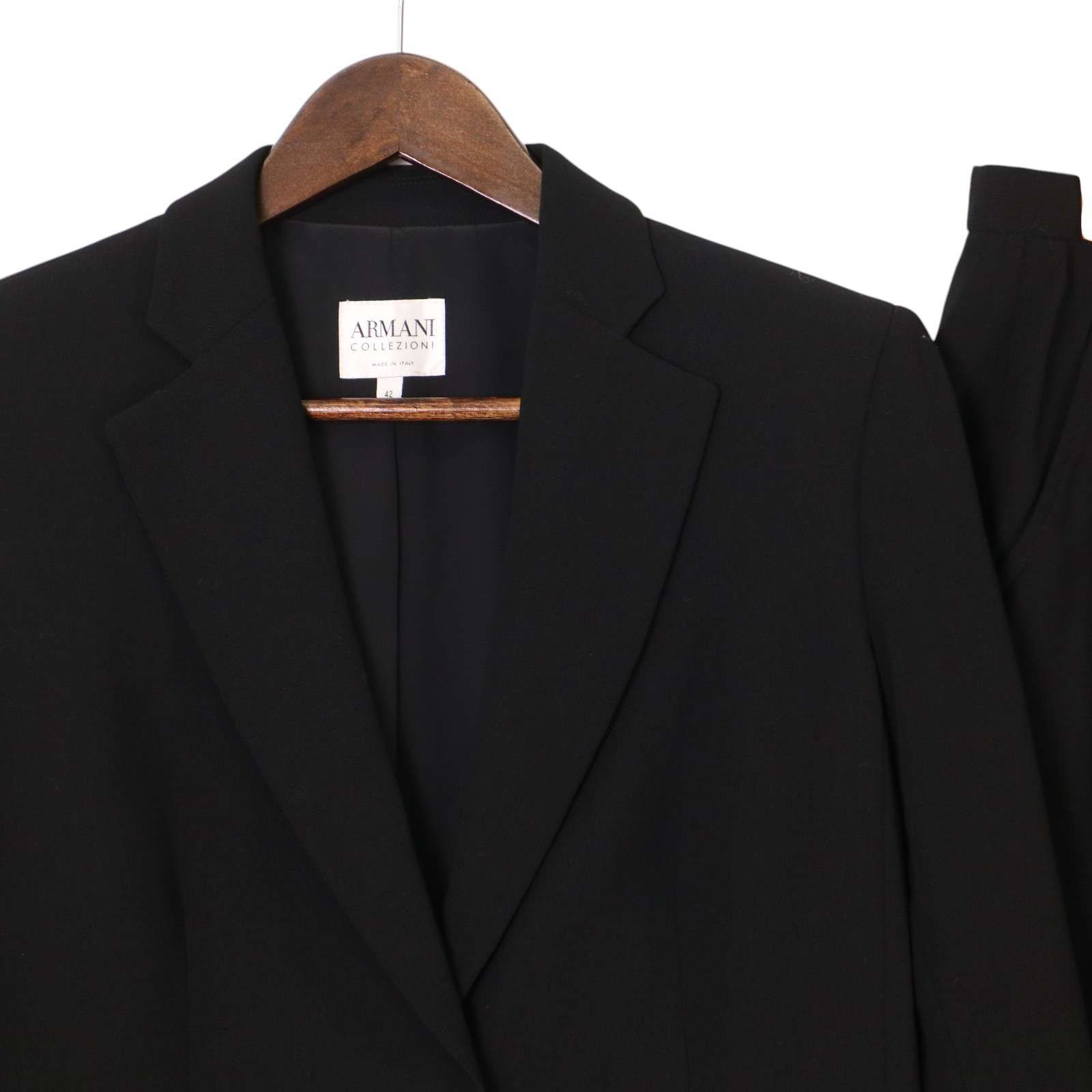 未使用品 GIORGIO ARMANI ジャケット ブラック フォーマル 42 ARMANI COLLEZIONI アルマーニ コレツィオーニ 春夏