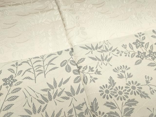 平和屋本店■極上　創業200年・7代目永治屋清左衛門　訪問着　お召地　草花文　ますいわ屋扱い　逸品　未使用　CZAA2573s5 平和屋本店□極上 創業200年・7代目永治屋清左衛門 訪問着 お召地 草花