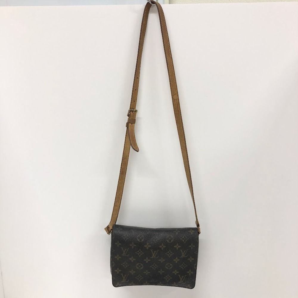 08w4656 LOUIS VUITTON ルイ ヴィトン モノグラム ミュゼットタンゴ ロングストラップ ショルダーバッグ M51388 ブラウン  PVC レザー【中古品】 - メルカリ