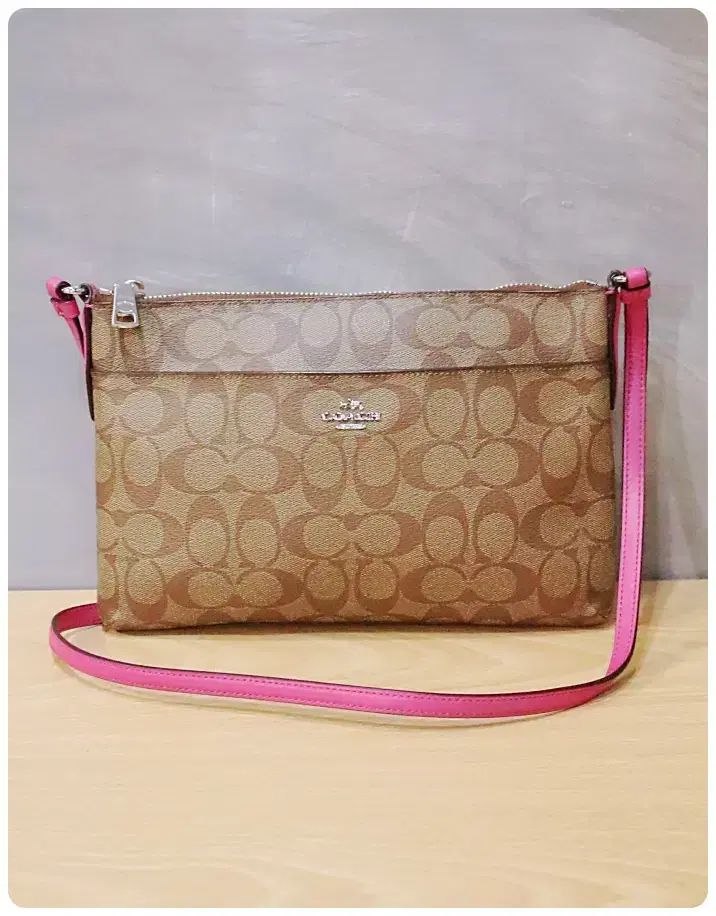 COACH コーチ シグニチャー イーストウエスト ポップス クロスボディバッグ バッグ